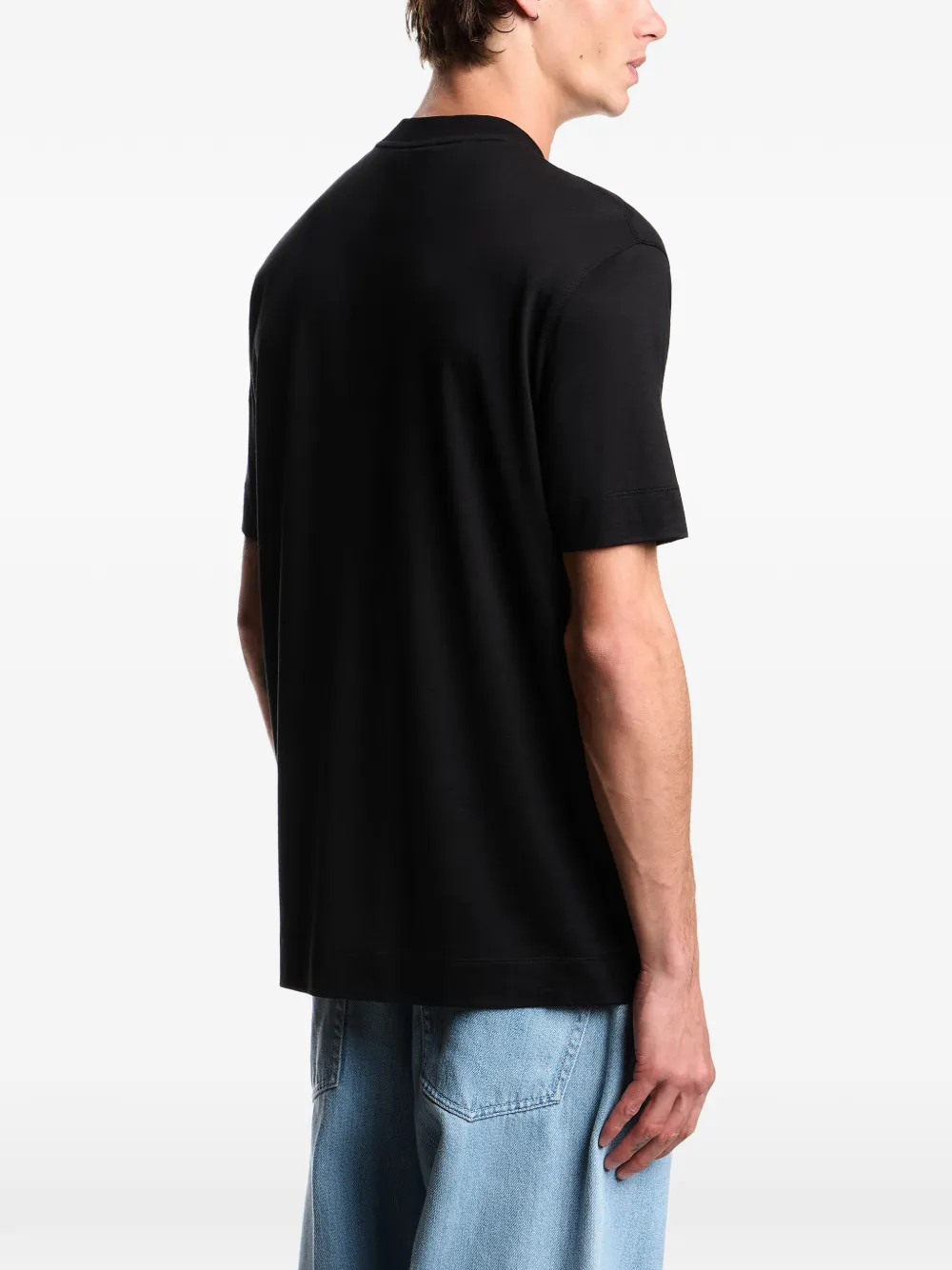 Emporio Armani T-shirt met logo Zwart