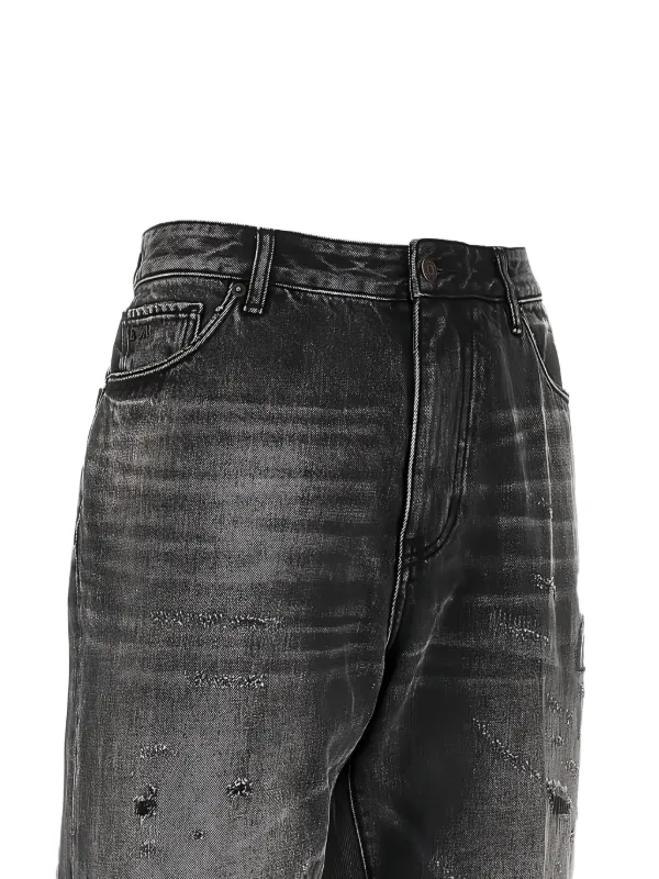 Emporio Armani J22 ダメージ ジーンズ | グレー | FARFETCH JP