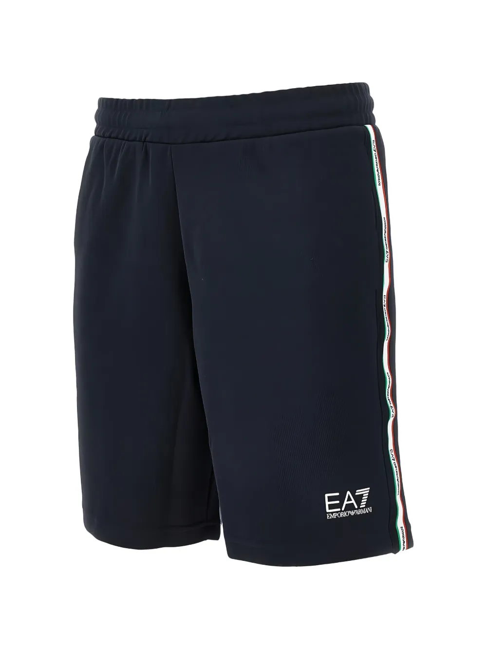 Ea7 Emporio Armani Shorts met logodetail Blauw