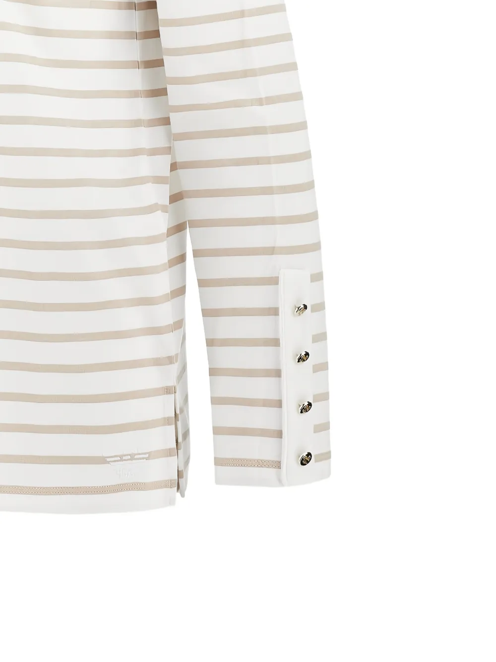Emporio Armani Gestreept T-shirt Wit