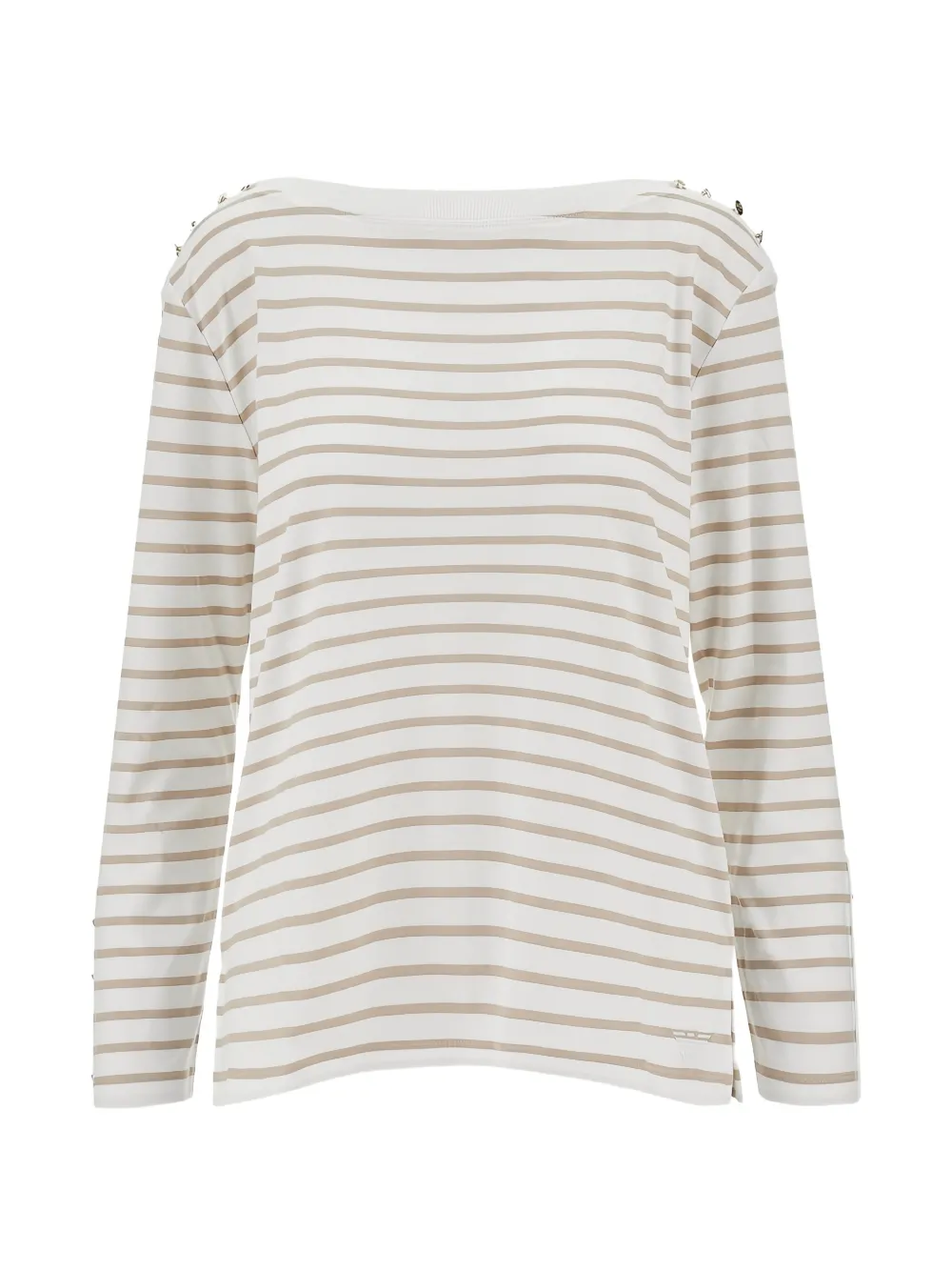 Emporio Armani striped T-shirt - Bianco