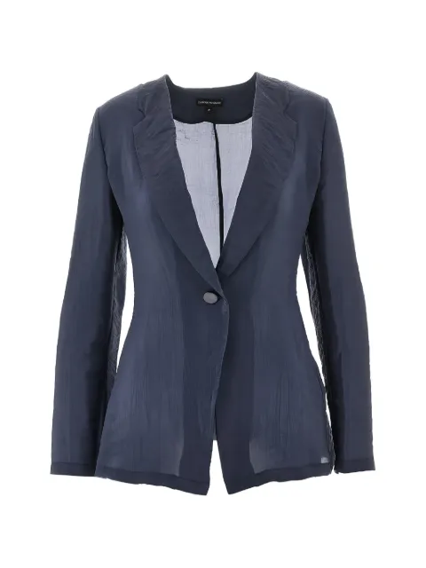 Emporio Armani blazer à simple boutonnage