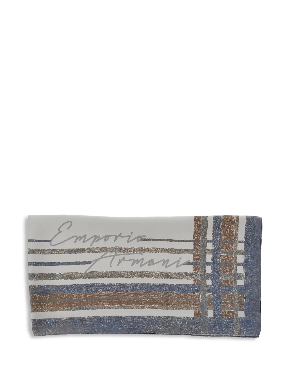 Emporio Armani striped scarf - Toni neutri