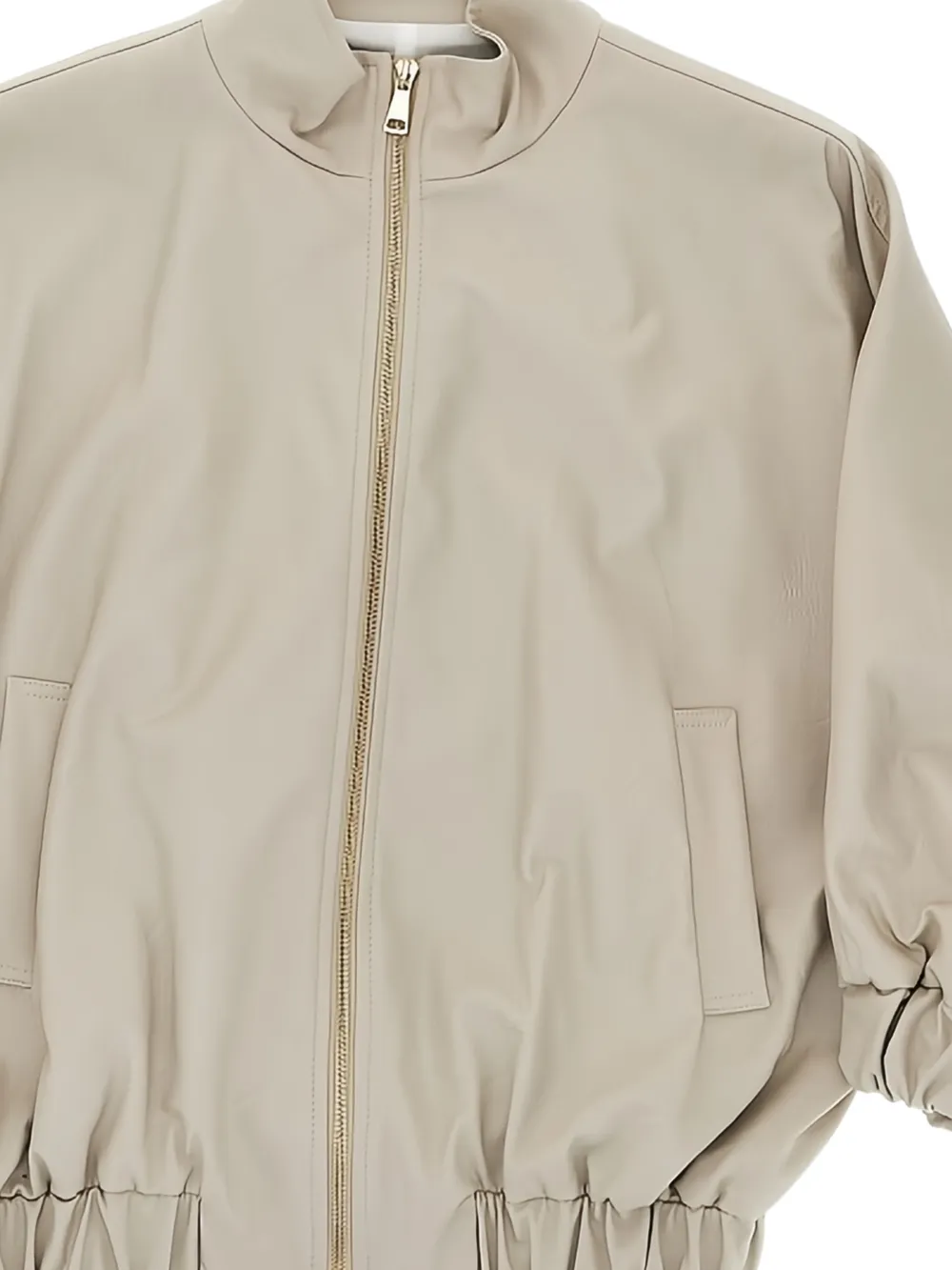  Doudou Et Compagnie Gathered Bomber Jacket - Neutrals 