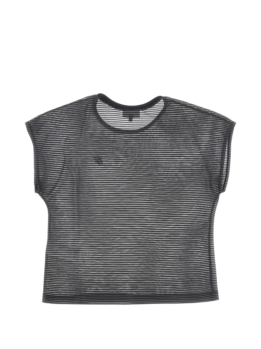 Emporio Armani Gestreept T-shirt Zwart