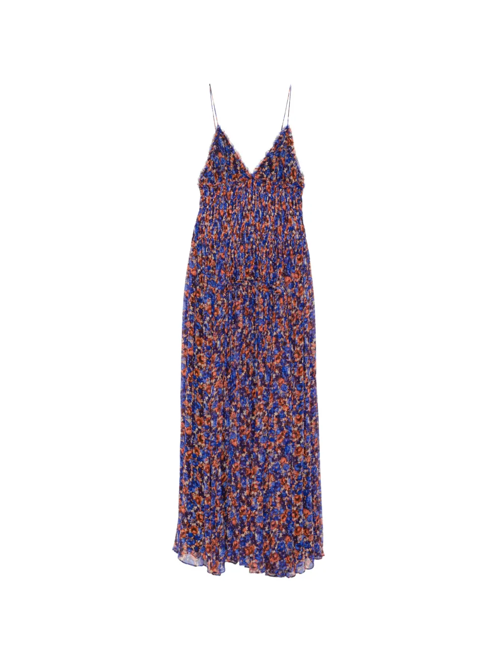 Ulla Johnson Atrani V-neck gown - Blu
