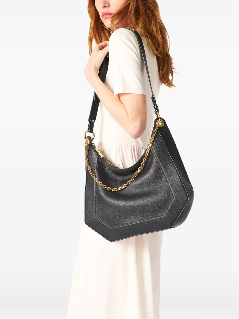  Lancel Croisette Chain-strap Shoulder Bag - Black 