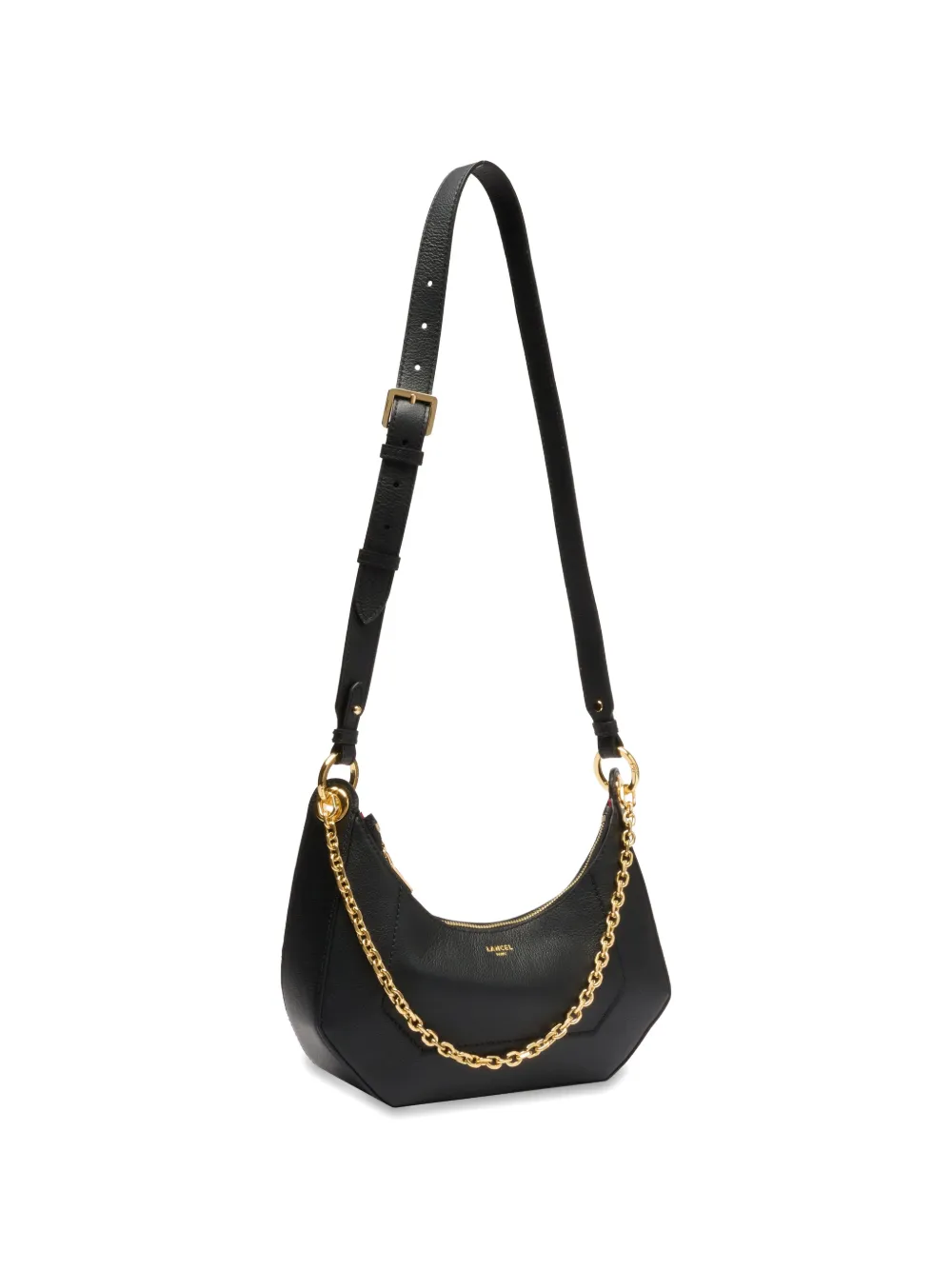 Lancel Croisette schoudertas met kettinghengsel Zwart