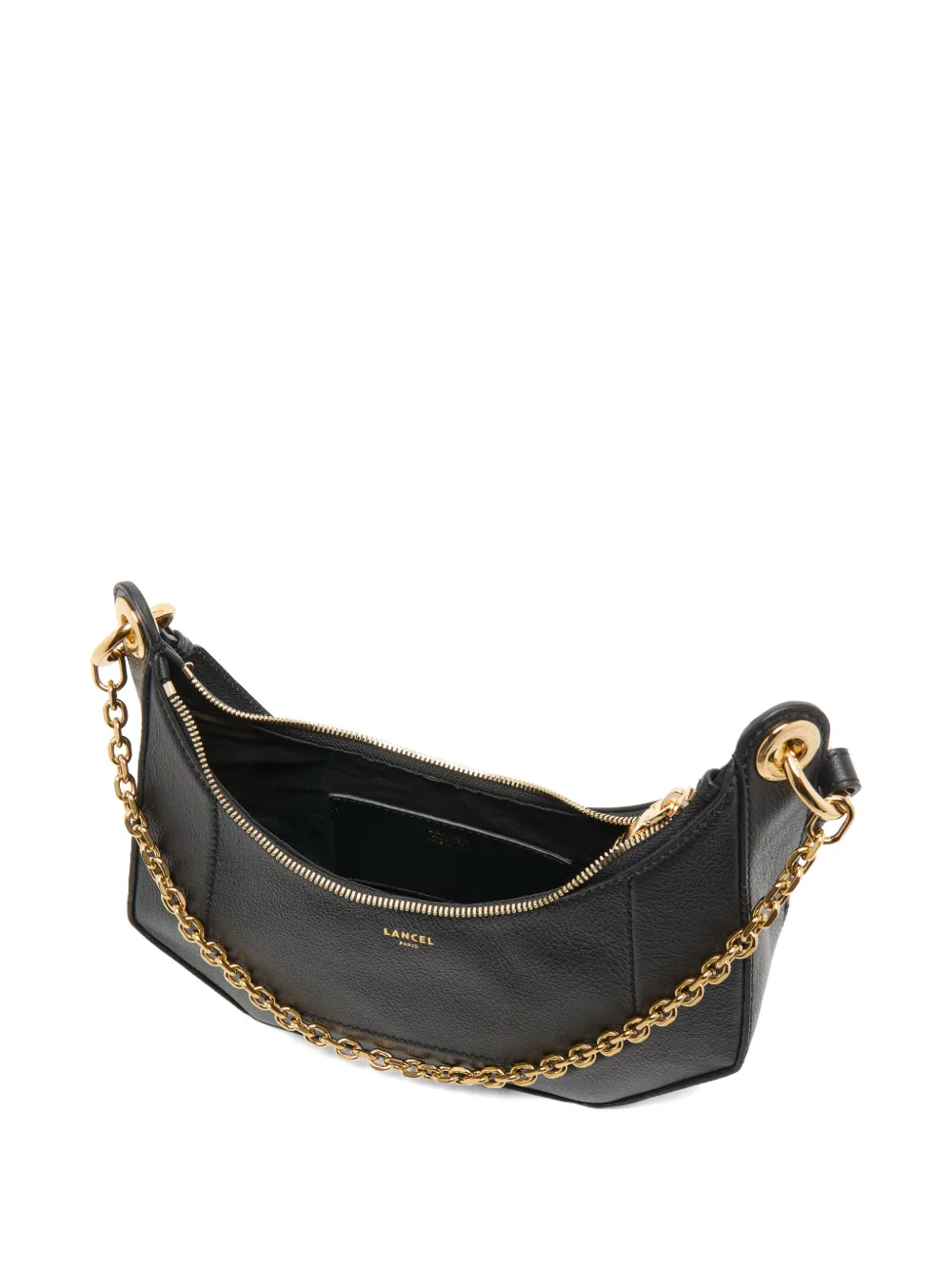Lancel Croisette schoudertas met kettinghengsel Zwart