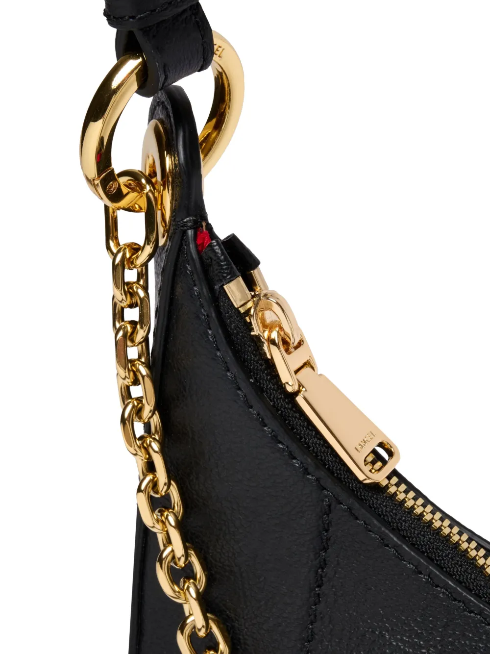 Lancel Croisette schoudertas met kettinghengsel Zwart