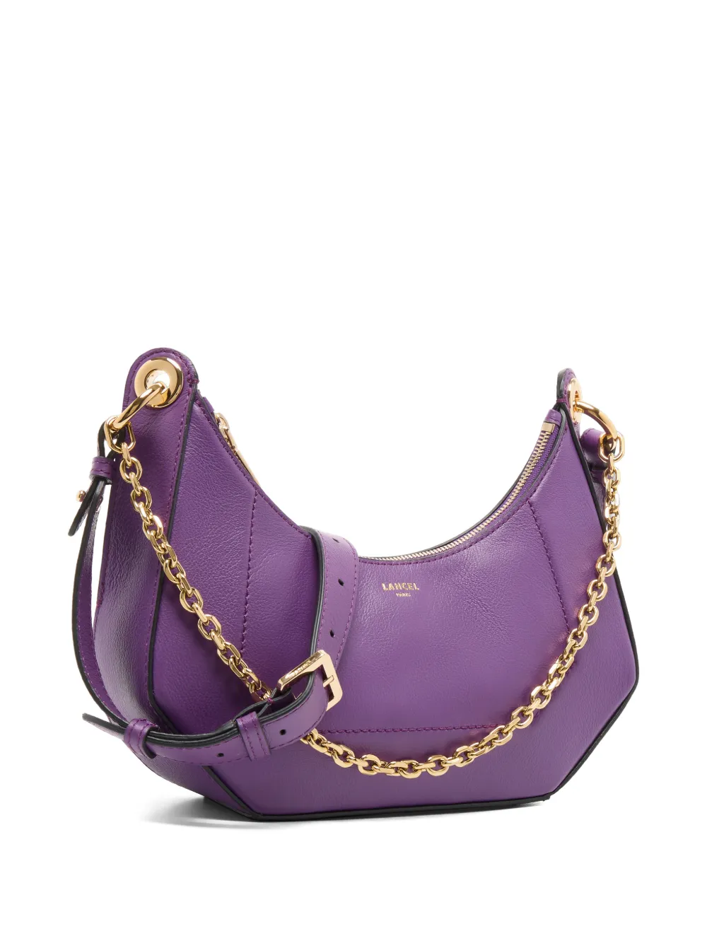 Lancel Croisette schoudertas met kettinghengsel Paars