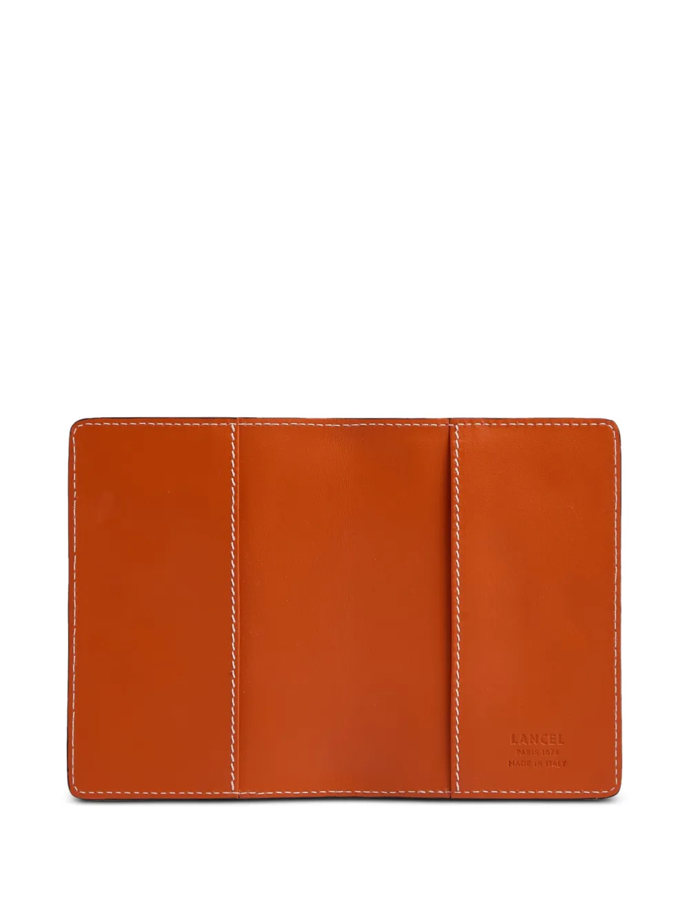  Lancel Beach Geometric-pattern Leather Passport Holder - Pink 