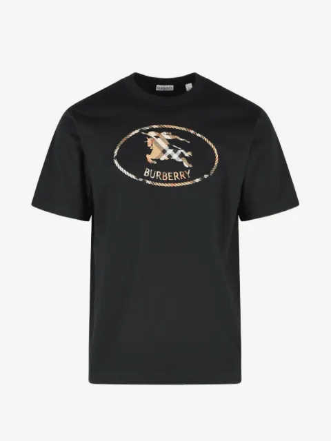 Burberry Check Knight stamp cotton T-shirt
