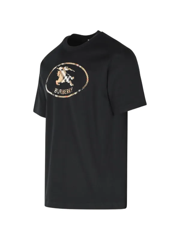 Burberry チェックロゴ Tシャツ | ブラック | FARFETCH JP