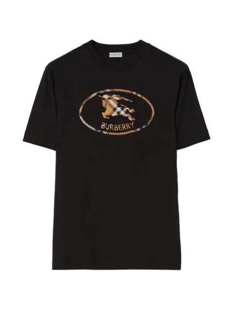 Burberry Check Knight stamp cotton T-shirt