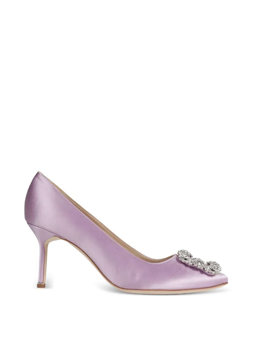 Manolo Blahnik 70 mm Hangisi pumps Roze