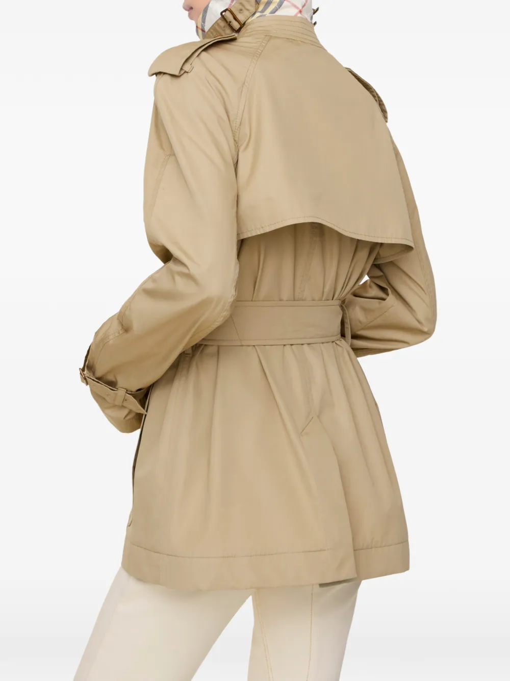 Burberry Katoenen Belgravia korte trenchcoat Beige