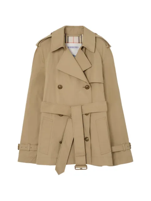 Burberry short lightweight cotton Belgravia trench coat​