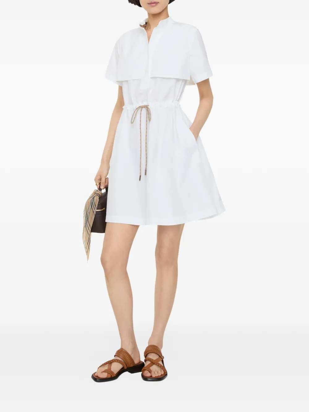 Burberry Popeline jurk Wit