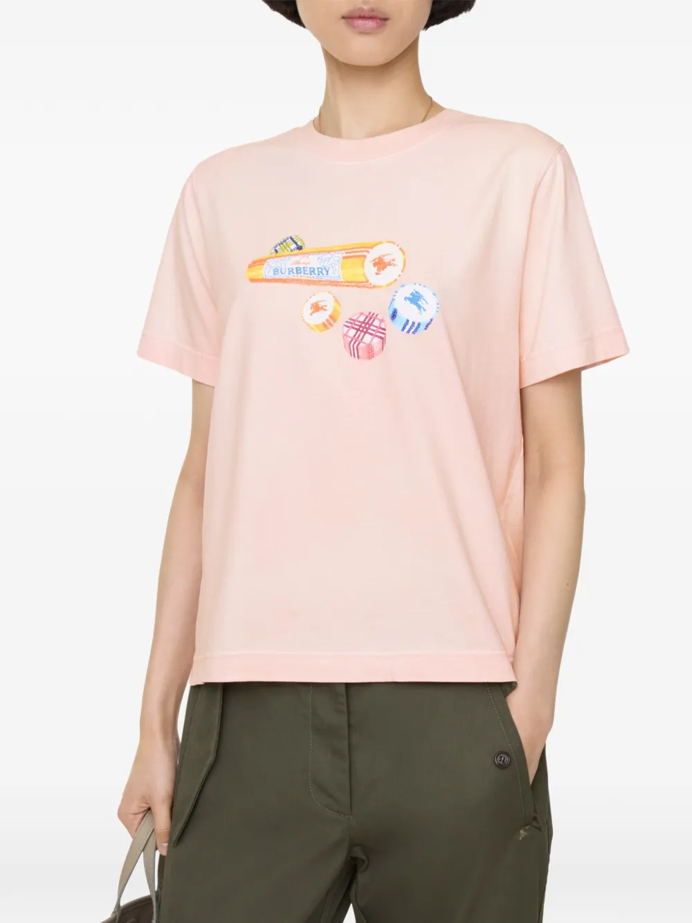 Burberry Candy rock katoenen T-shirt Roze