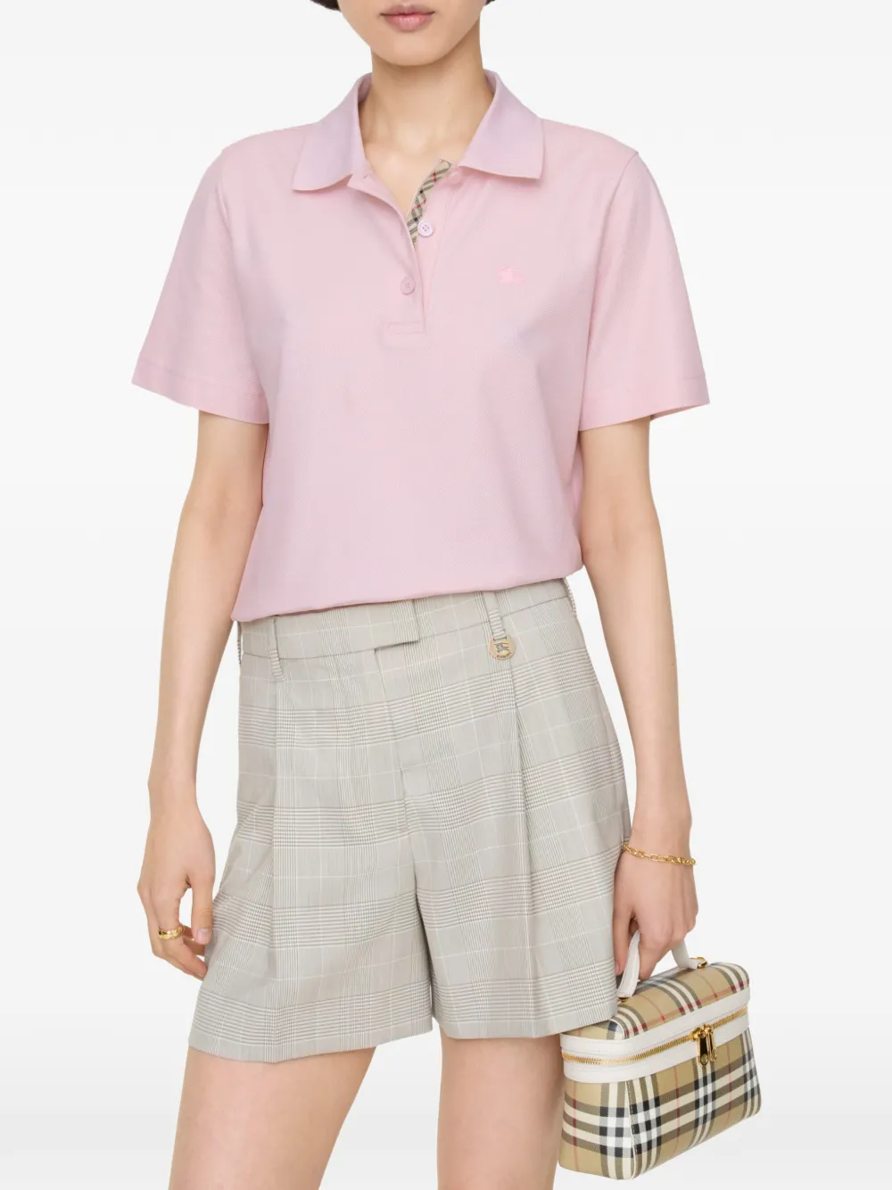Burberry Katoenen poloshirt Roze