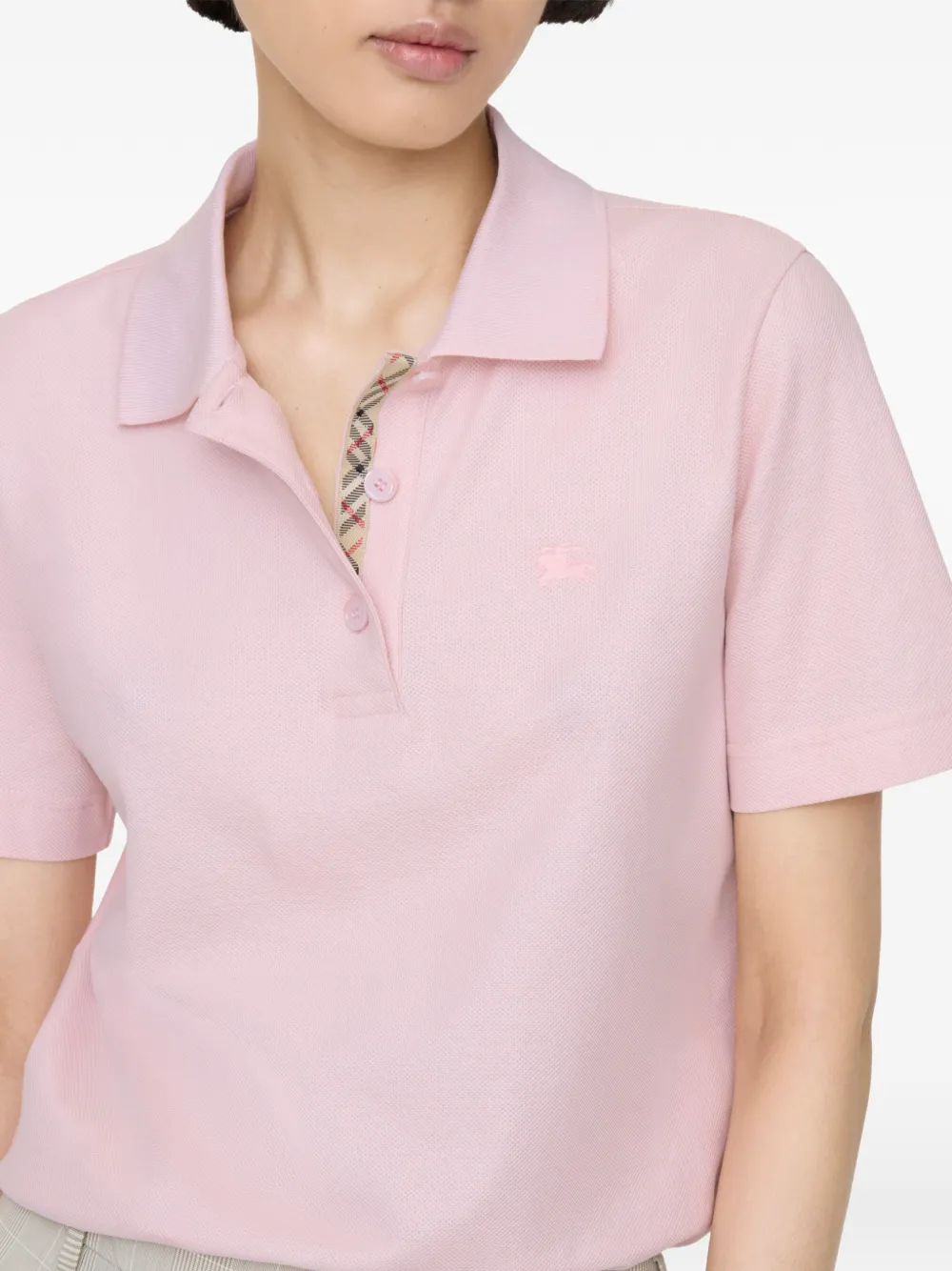 Burberry Katoenen poloshirt Roze