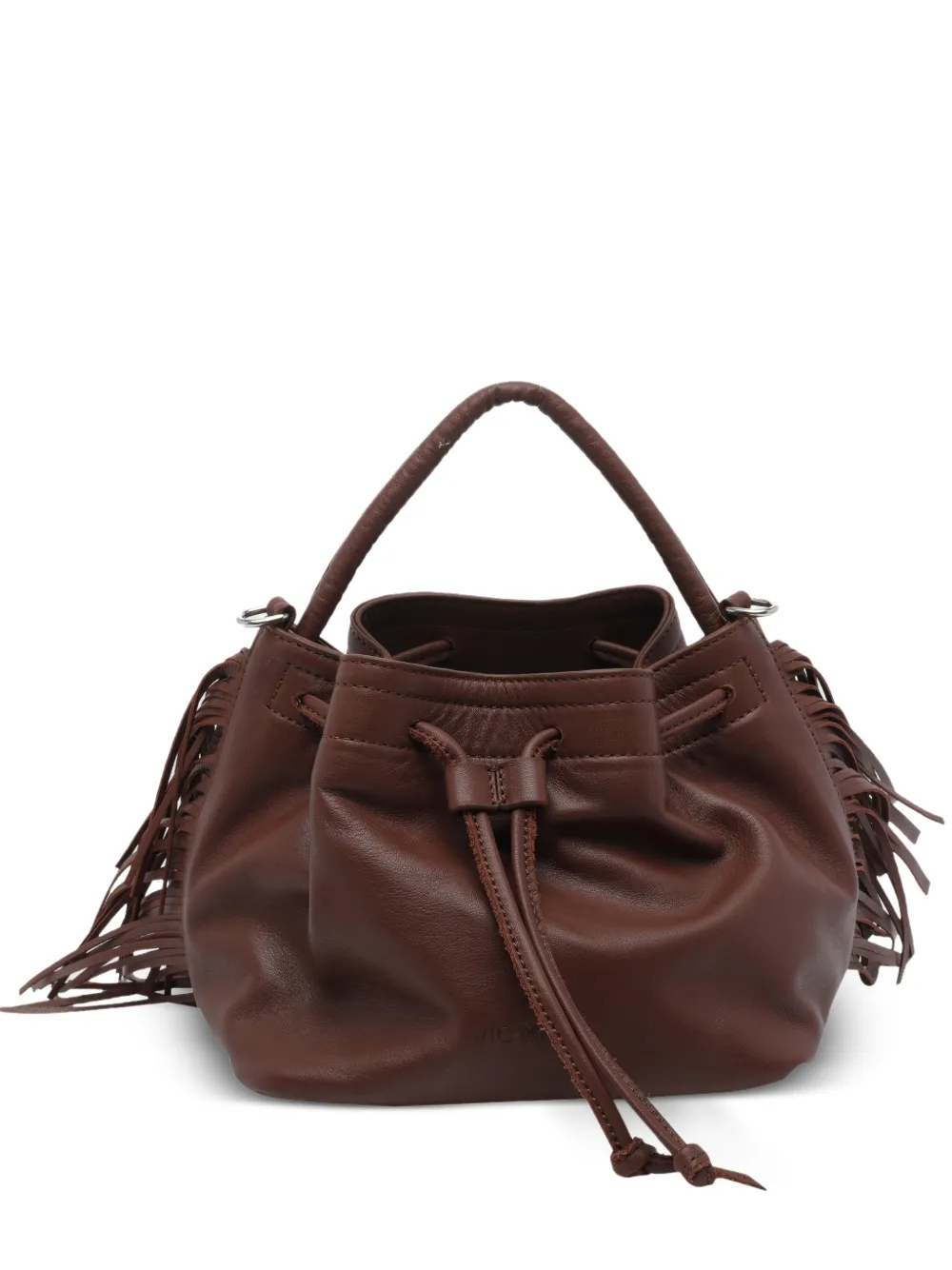 Vic Matie Travel fringes bucket bag - Braun