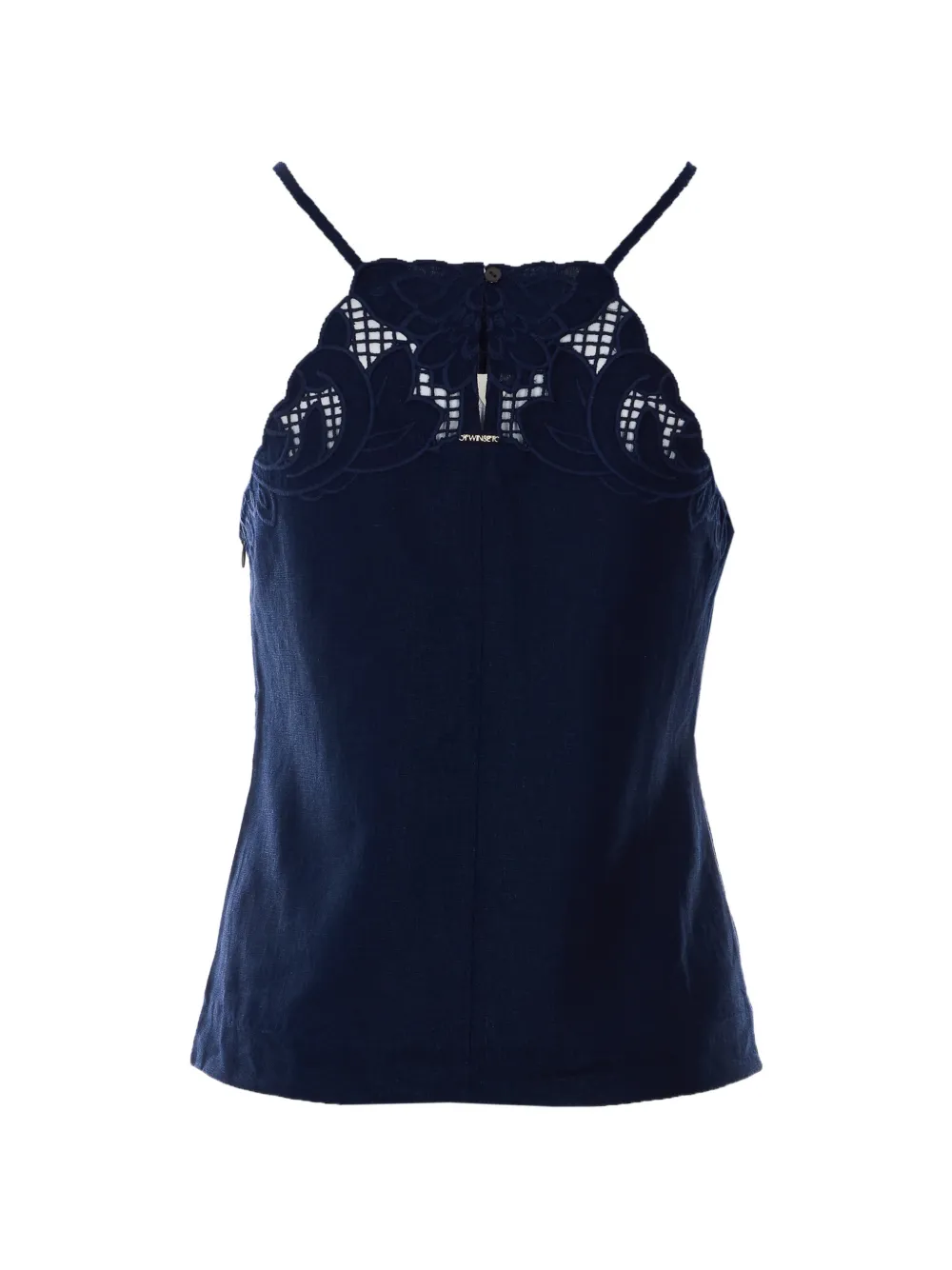 TWINSET Tanktop met bloemenprint Blauw