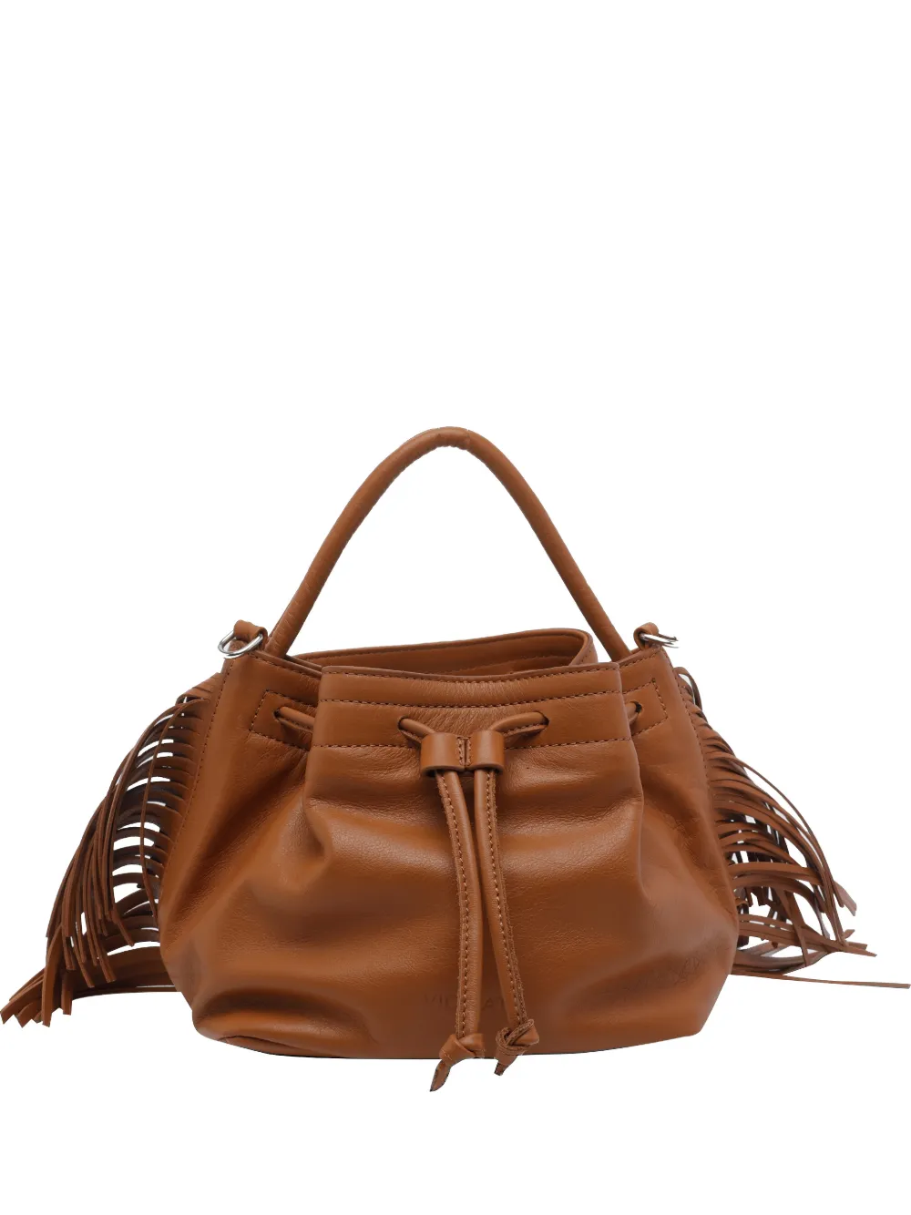 Vic Matie Travel fringed bucket bag - Braun