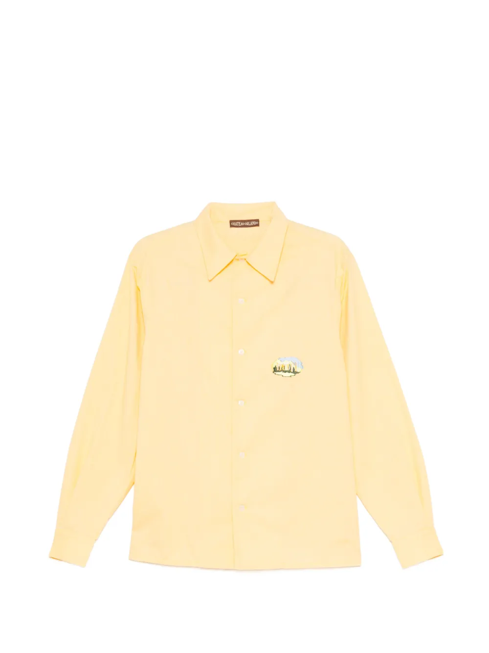 CHATEAU ORLANDO logo-embroidered shirt - Gelb