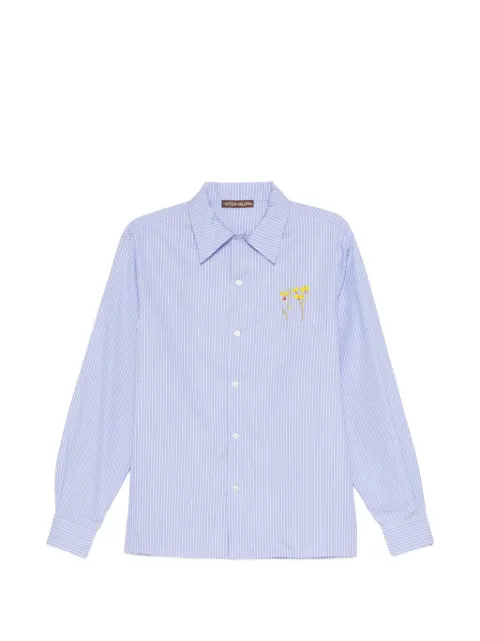 CHATEAU ORLANDO floral-embrodairy shirt