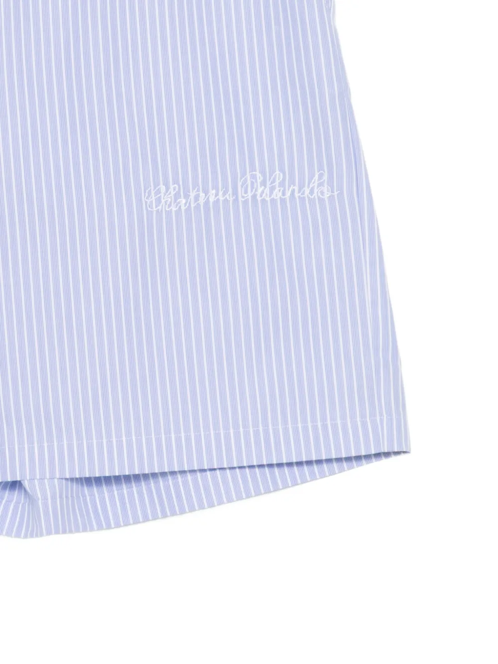  Chateau Orlando Logo-embroidered Shorts - Blue 
