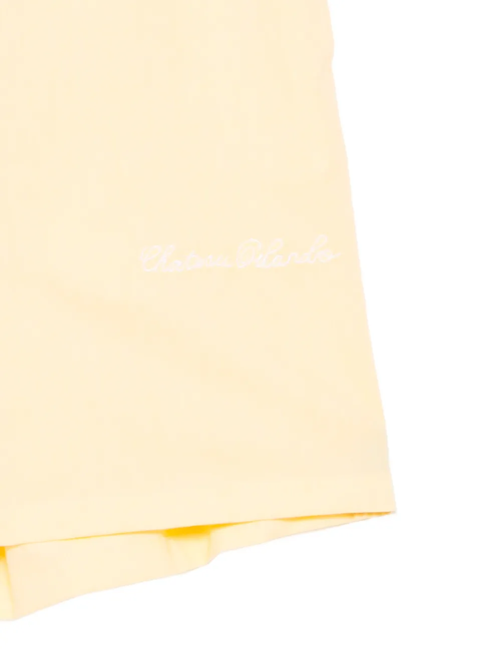  Chateau Orlando Logo-embroidered Shorts - Yellow 