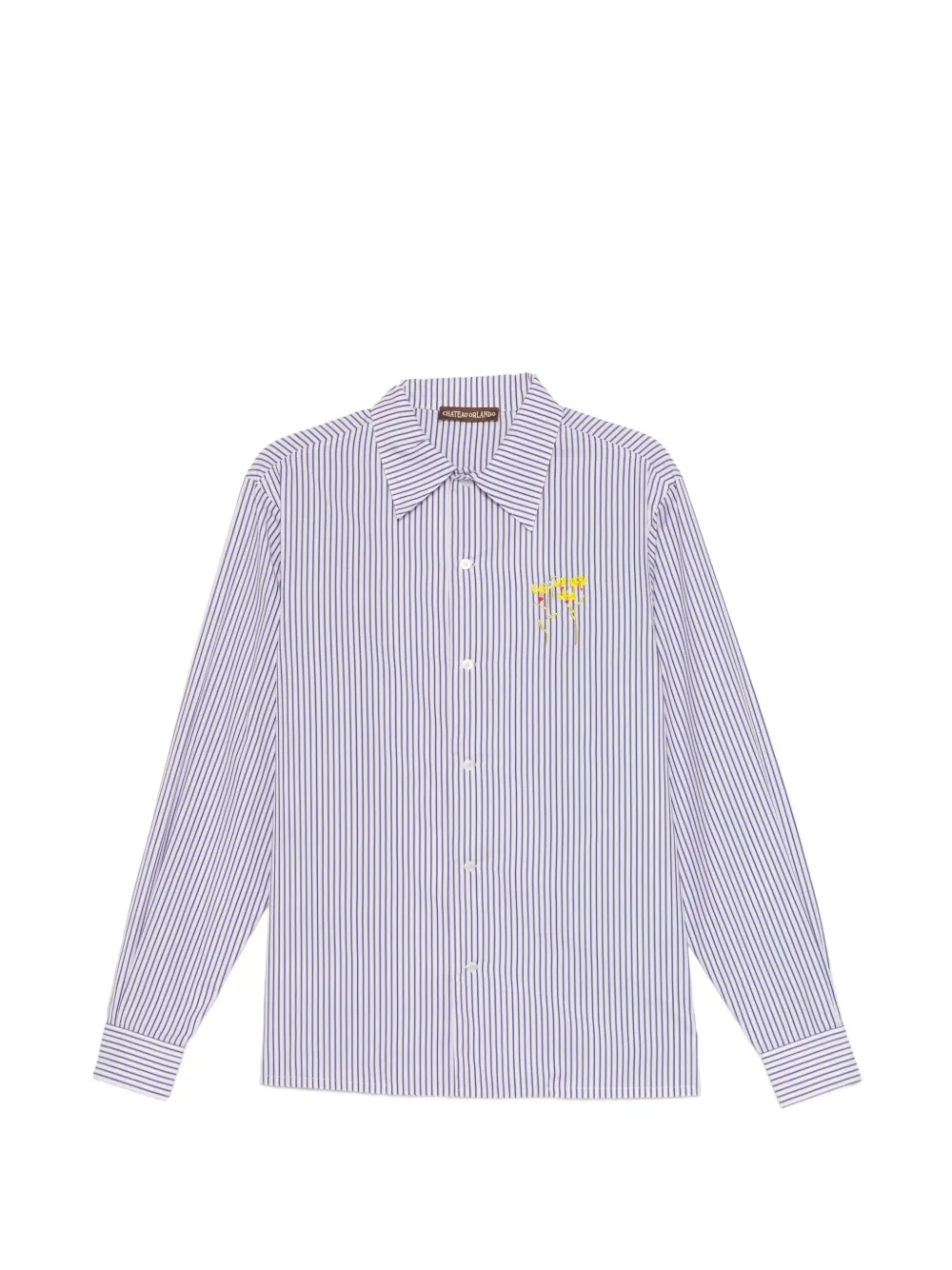 CHATEAU ORLANDO floral-embrodairy shirt - White