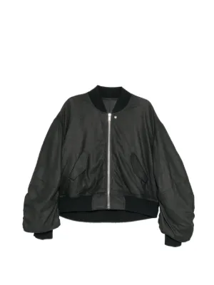 Acne Studios ベルテッド レザージャケット | ブラック | FARFETCH JP