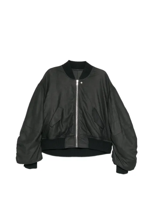Rick Owens ribbed leather jacket