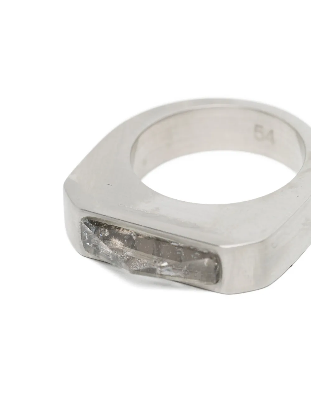  Rick Owens Hollywood Pyramid Ring - Silver 