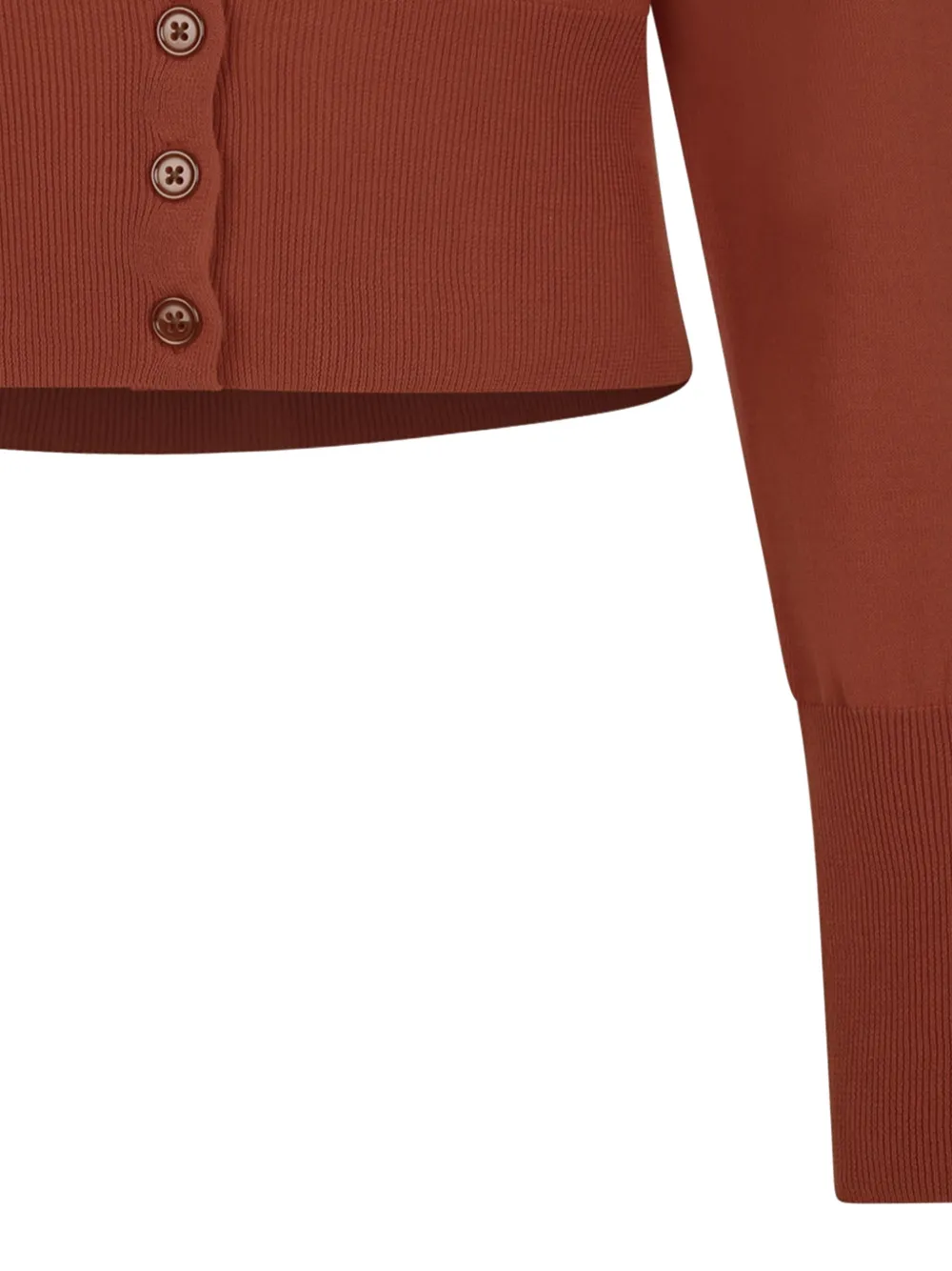 Vivienne Westwood Bea vest met borduurwerk en knoop Bruin