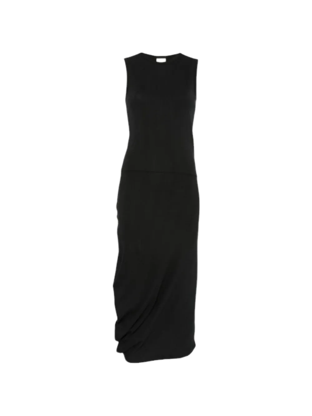 Calvin Klein ribbed sleeveless midi dress - Schwarz