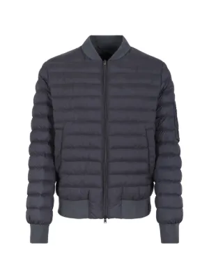 Herno ジップアップ ボンバージャケット | ブルー | FARFETCH JP