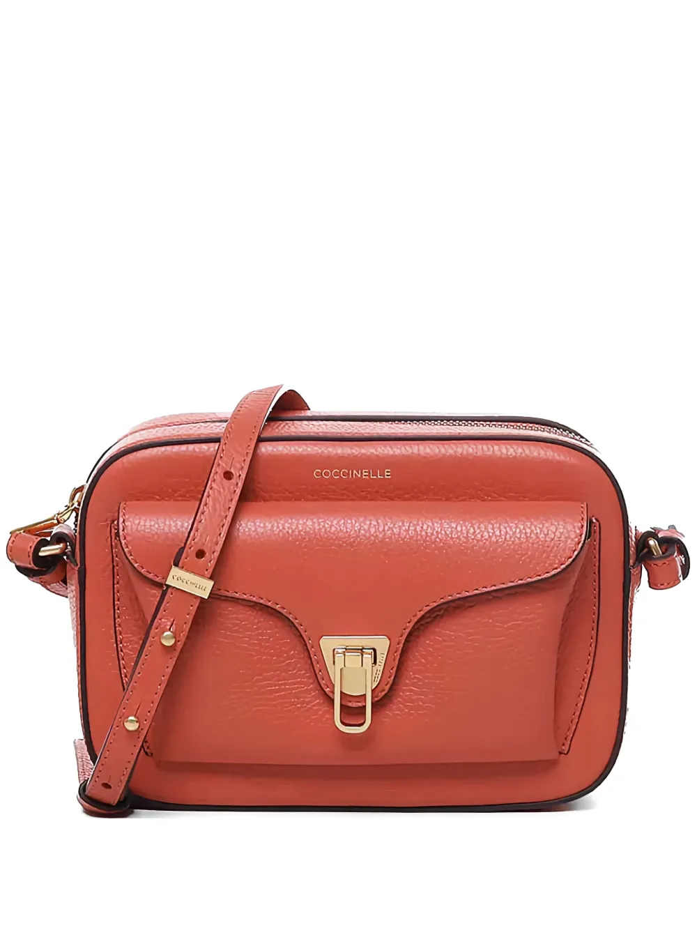 Coccinelle Beat Soft leather crossbody bag - Arancione