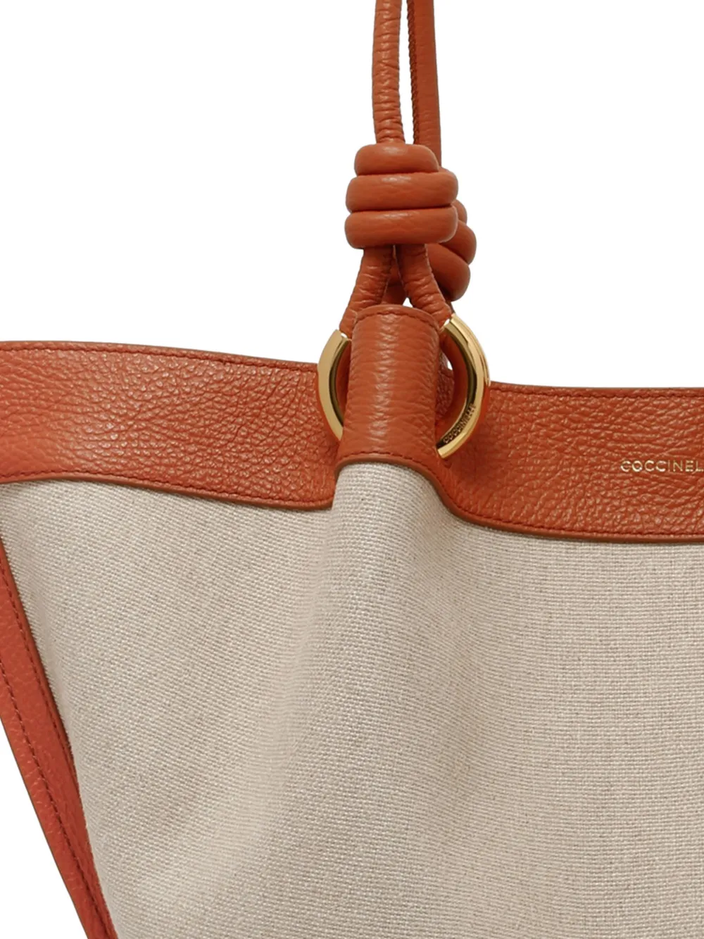 Coccinelle Finn knot-detail tote bag Beige