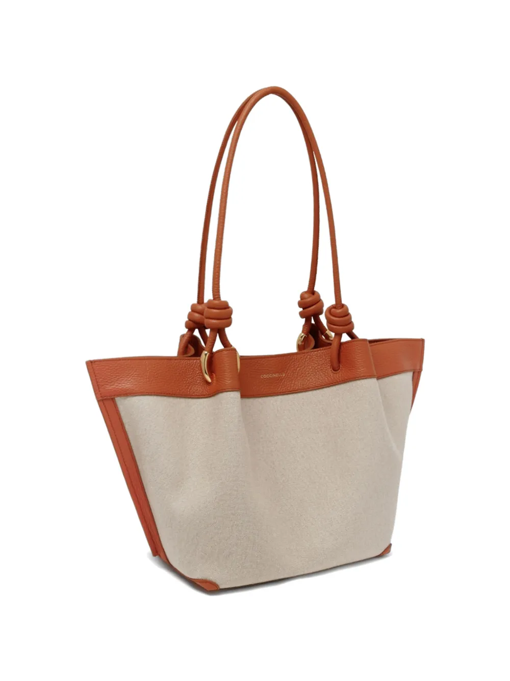 Coccinelle Finn knot-detail tote bag Beige