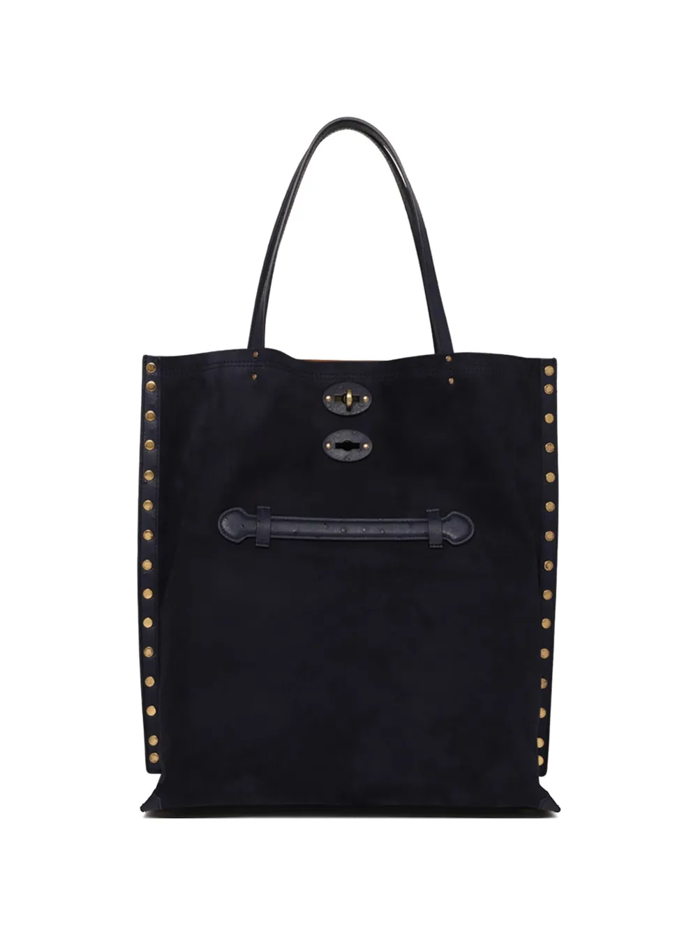Zanellato stud-embellishment tote bag - Blu