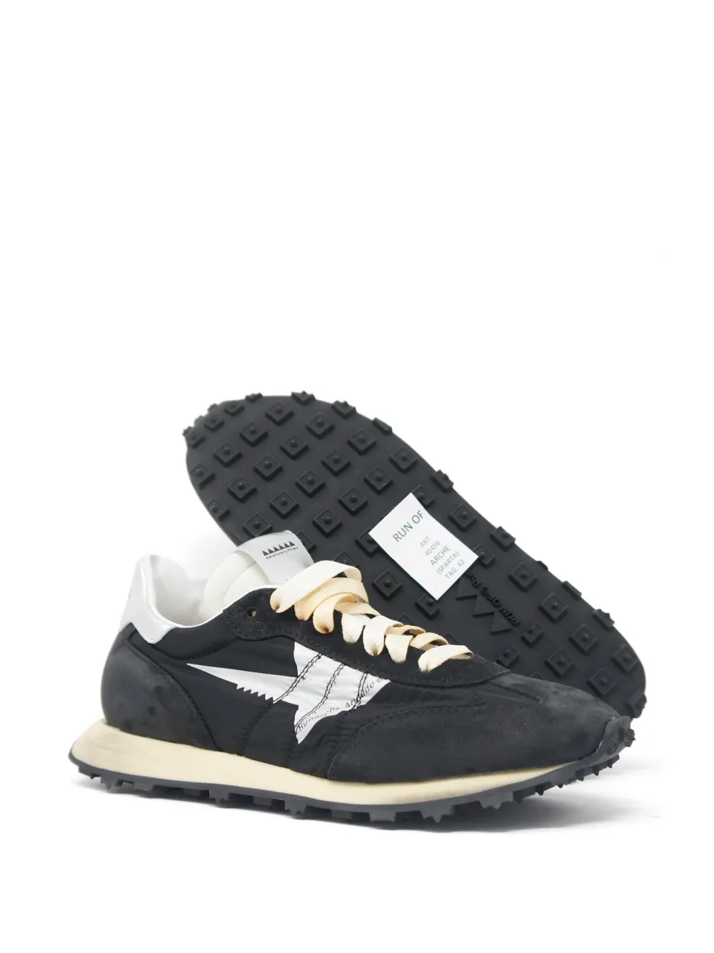 RUN OF Sneakers met ster-detail Zwart