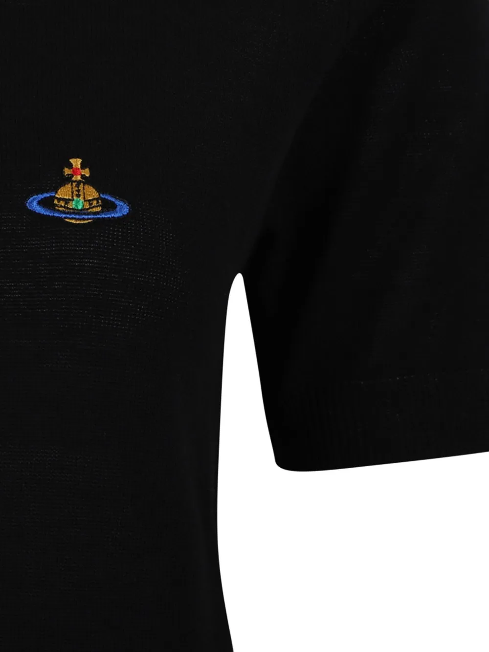 Vivienne Westwood orb-embroidery T-shirt Zwart