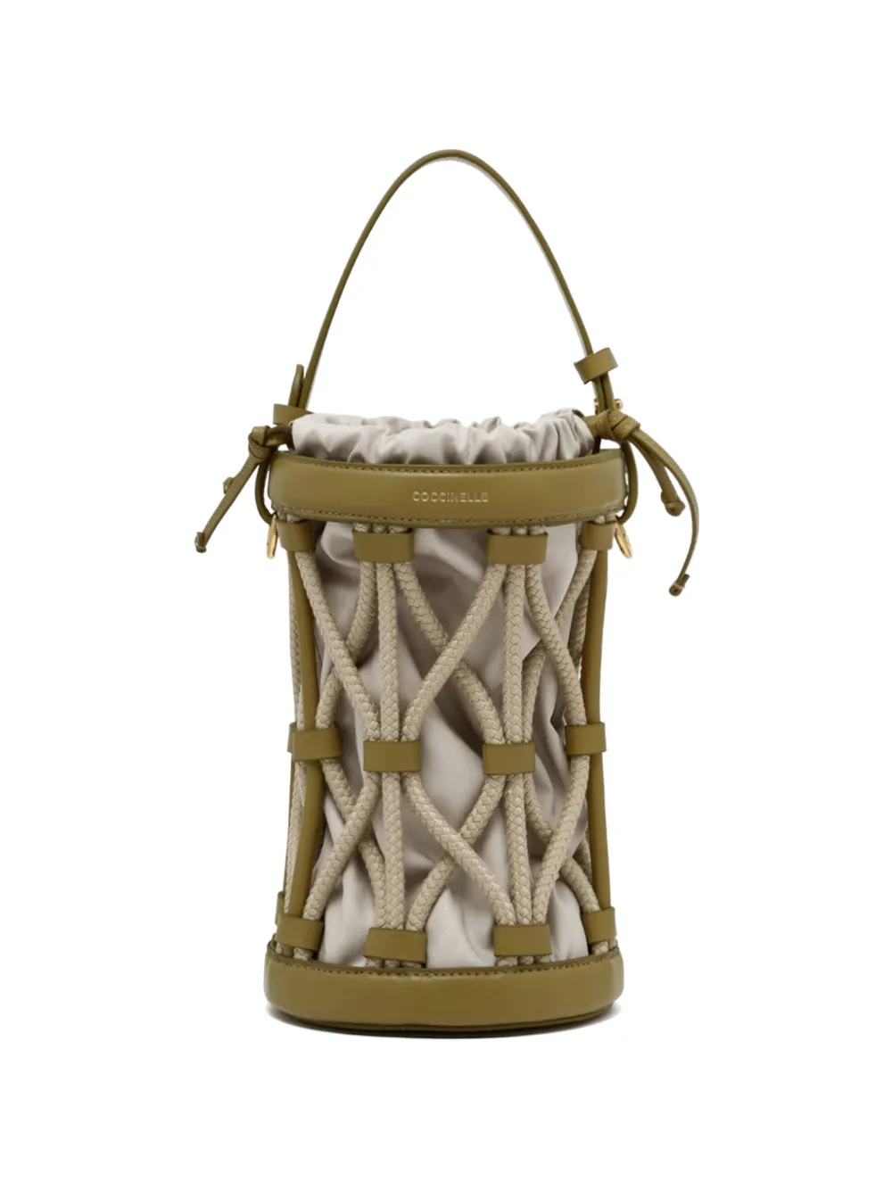 Coccinelle braided bucket bag - Toni neutri