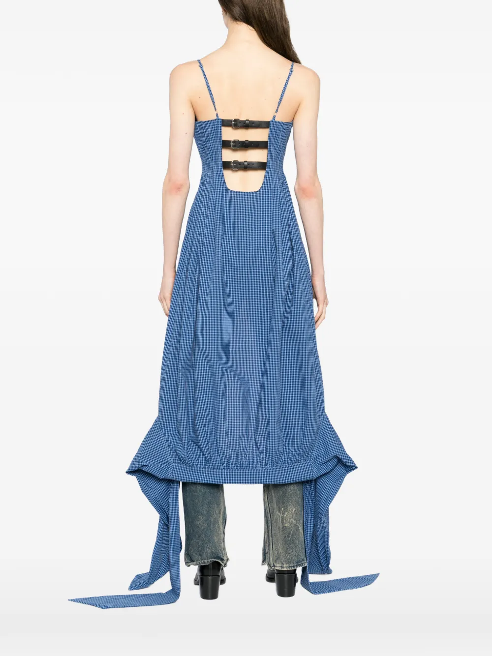 BONBOM Geruit blouse Blauw