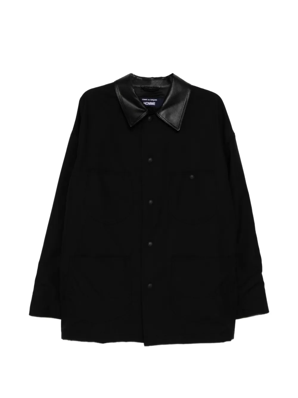Comme des Garçons Homme wool collared jacket - Nero