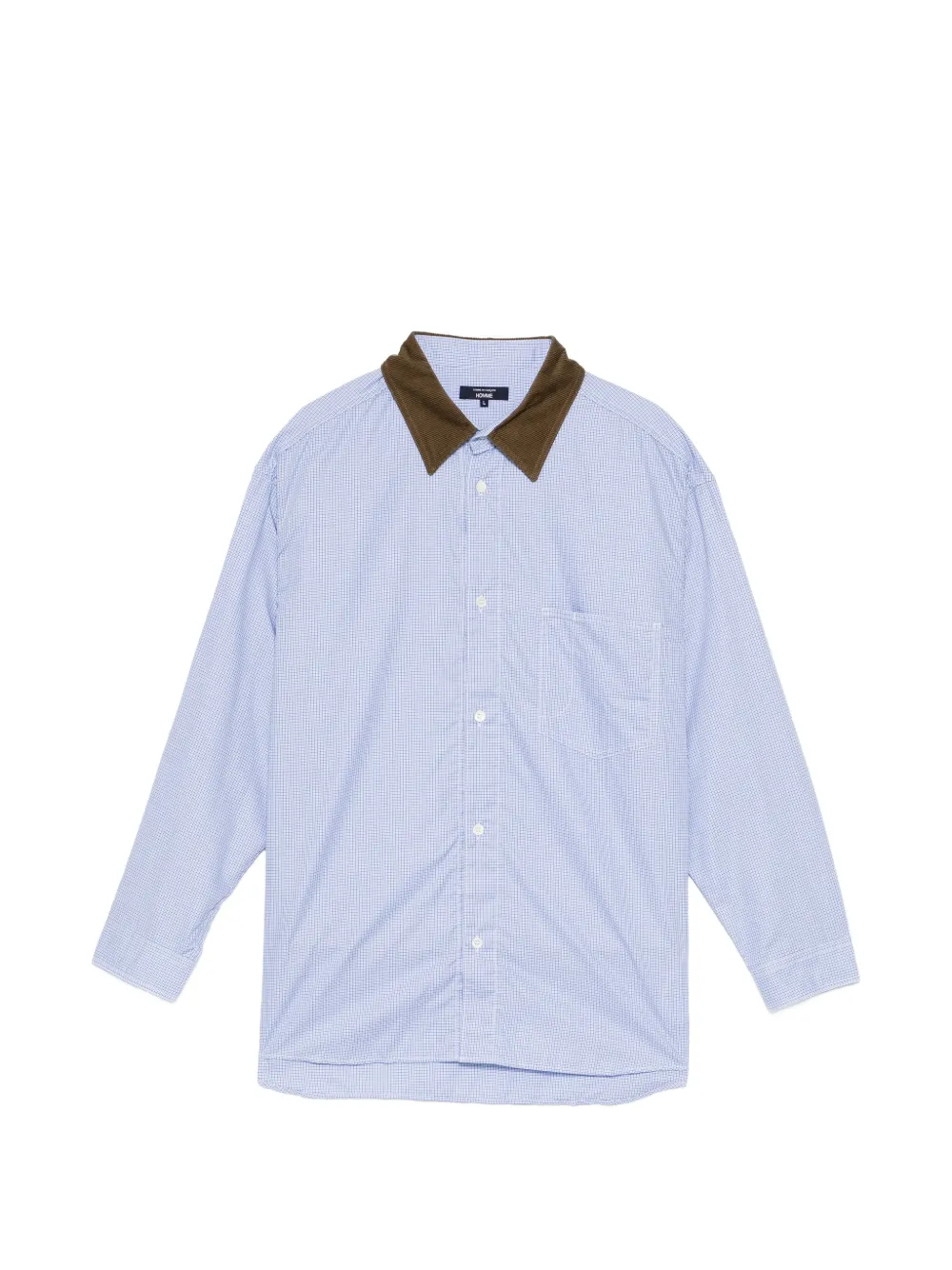 Comme des Garçons Homme Kariertes Hemd - Blau